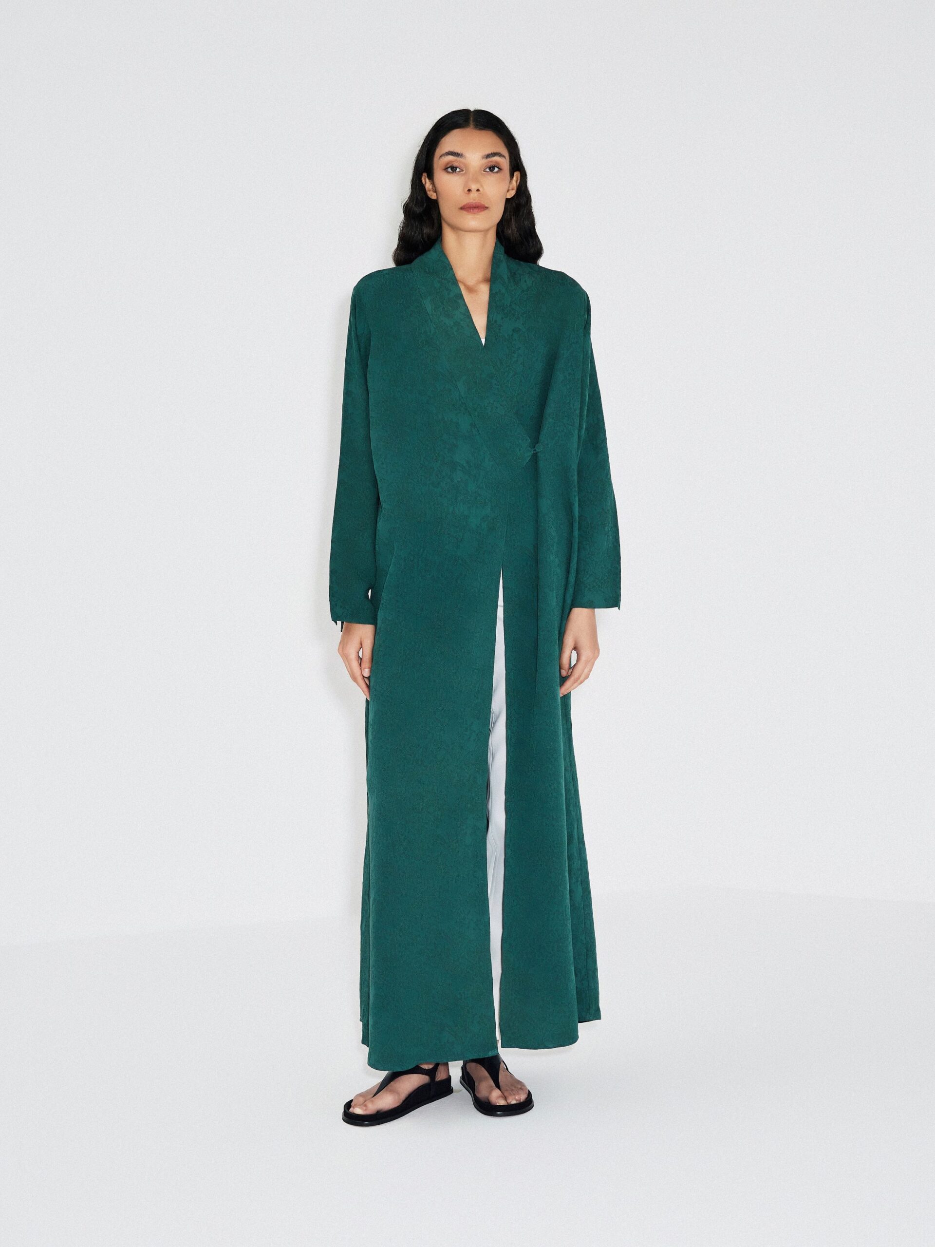 HD24-000D19 HAMADIS LEAF IN PRINT -  GREEN (DAILY)