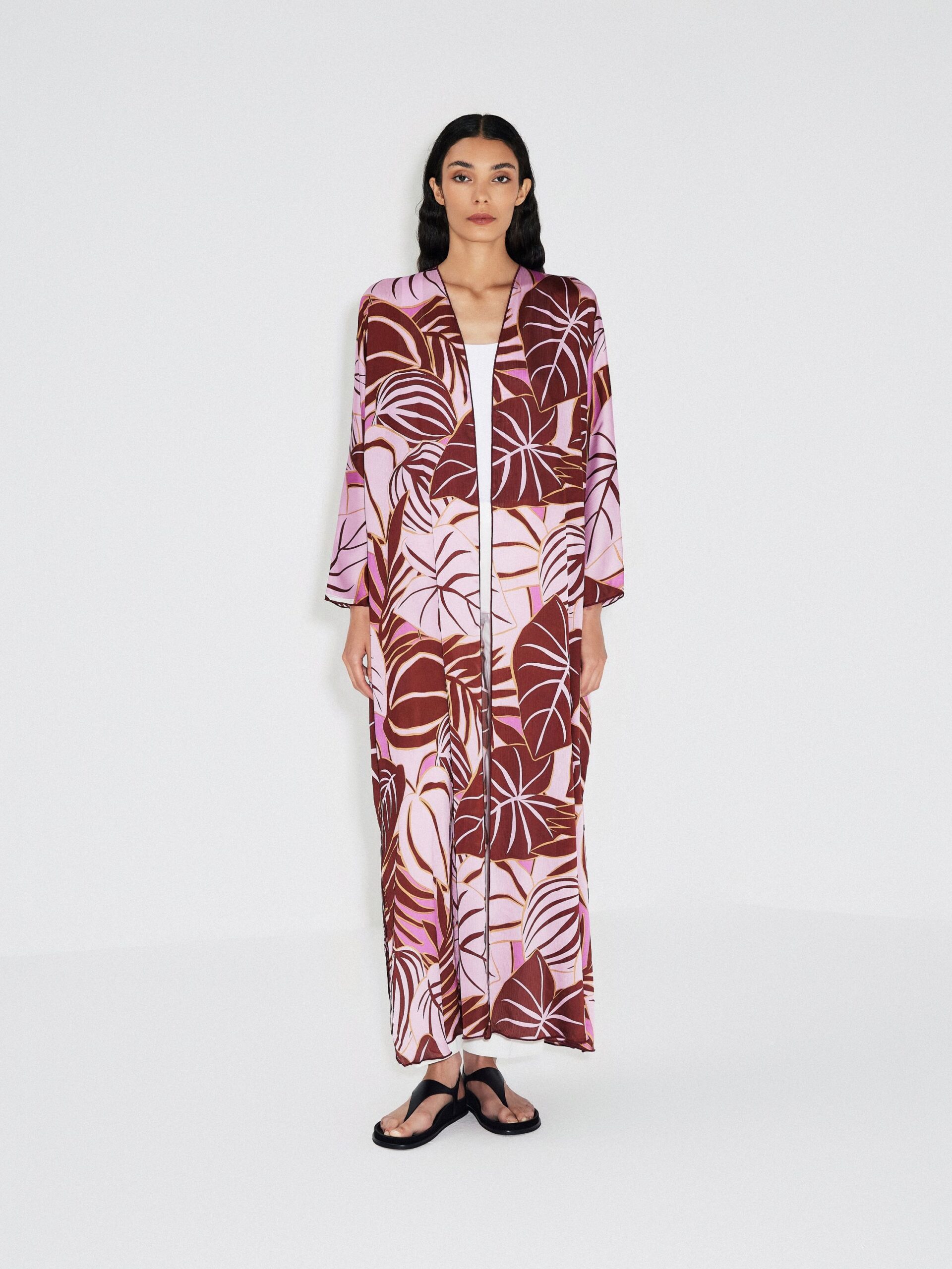 HA24-S00015 HAMADIS BURGUNDY TROPICAL PRINT