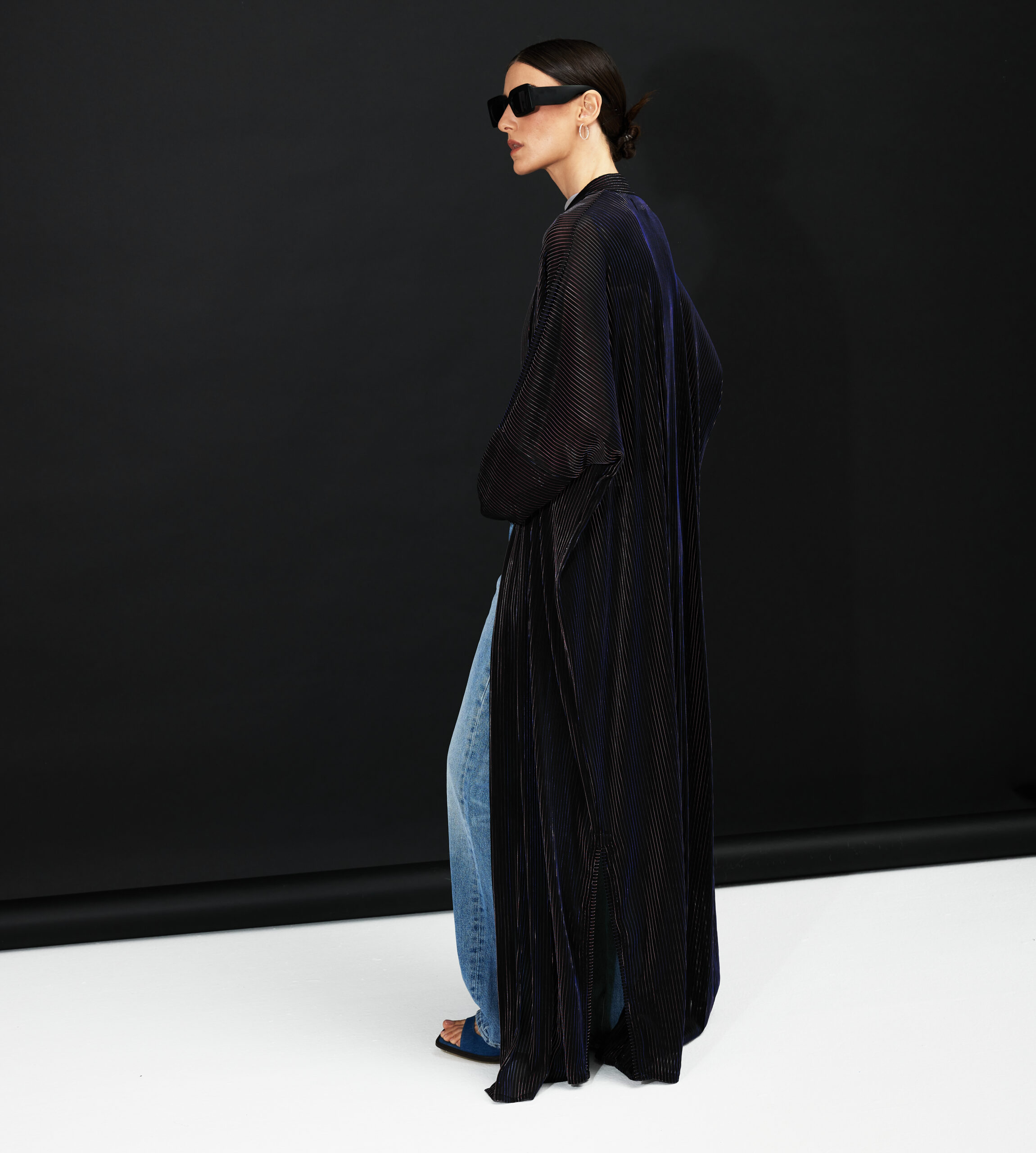 HA23-00FW23-2 STRIPE SHINY BLUE & PINK