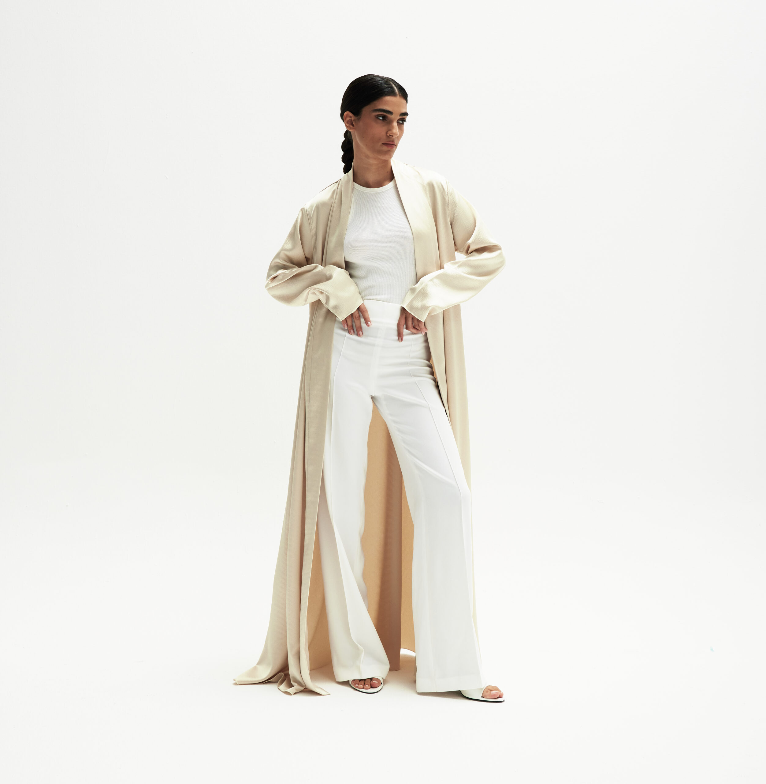 HA21-00SS19 EMBOSSED SILK BEIGE