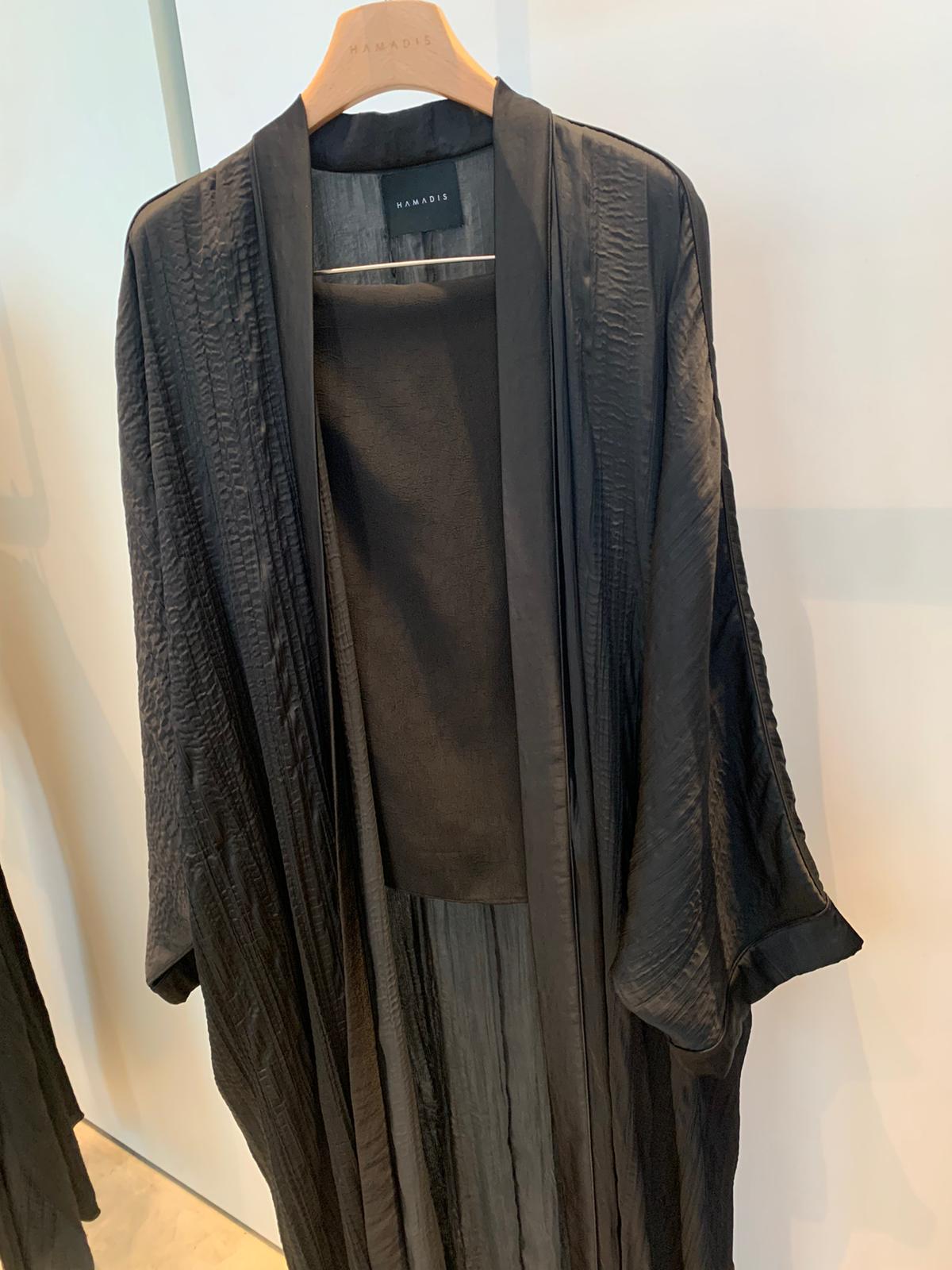 HA23-S00024 BLACK CRUSHED SILK