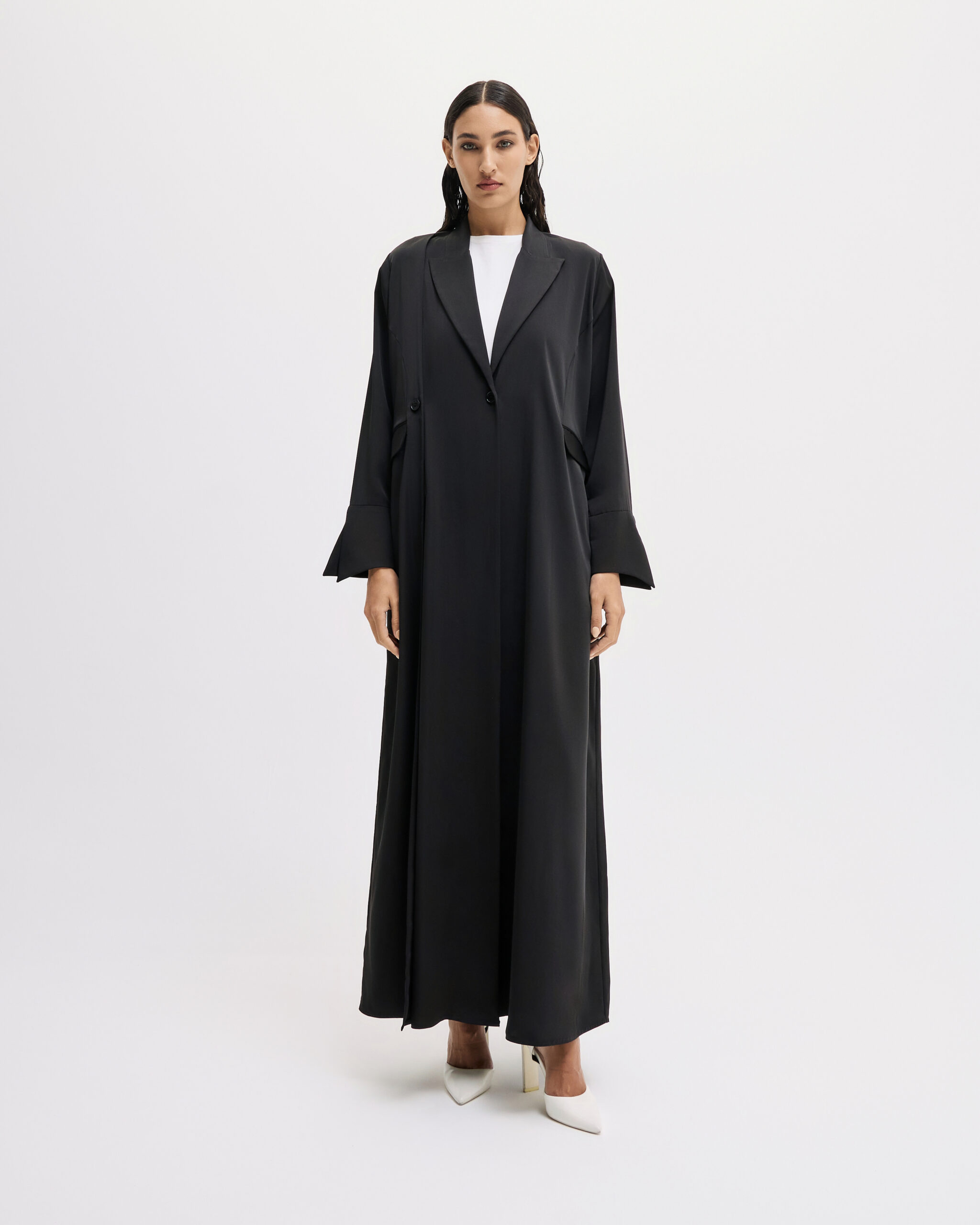 HA25-000W12 BLACK CREPE W/POCKET